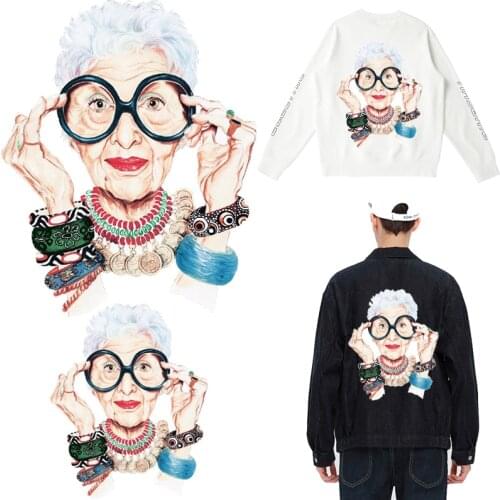 Woman Lady Patches Iron-on Transfers for Clothing Thermoadhesive Patch Diy Thermal Stickers on Clothes Applique for T Shirt