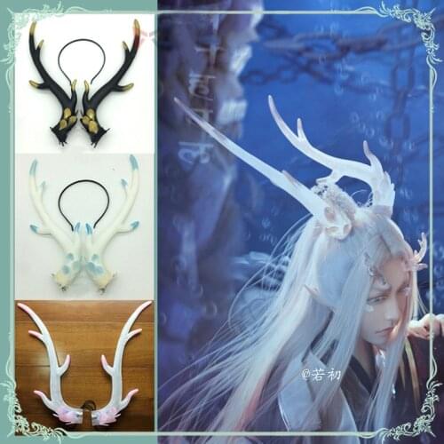 Traditional Cultural Wear Cosplay Costume Accessories Dragon Horns Underwater Photography Game Party Props