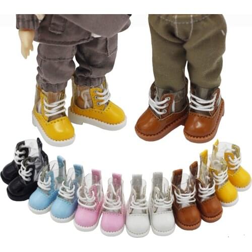 OB11 Shoes 1/12 BJD Doll Socks Accessories Doll Transparent Boots For YMY GSC obitsu11 Rain Shoes 2.5*1.1cm
