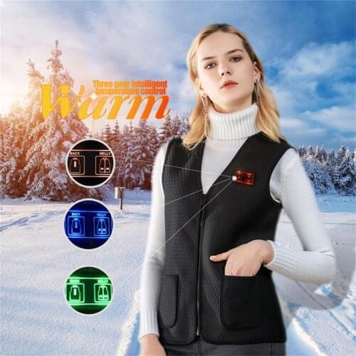 Womens Vest Жилет Winter Warm Men Women Heating Vest Usb Infrared Flexible Electric Outdoor Jacket Жилетка Женская Теплая