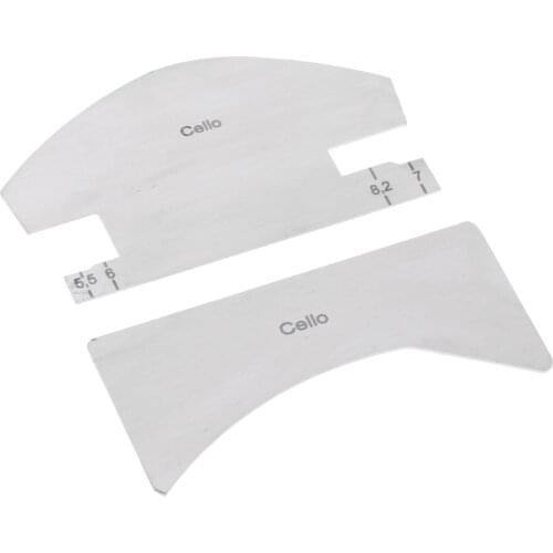 1pc/2pcs Metal Violin Bridge Fingerboard Templates Repair Tools Fingerboard Scraper Making Tools 10 Style for Chose