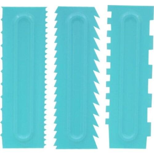 1pc Cream Scraper Irregular Teeth Edge DIY Scraper Cake Decorating Fondant Pastry Cutters Baking Spatulas Tools