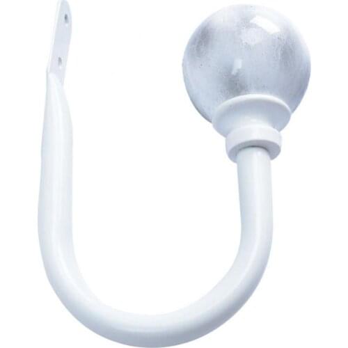 1Pc Wall Mounted U Shape Round Ball Curtain Hold Back Tie Hook Holder Home Decor