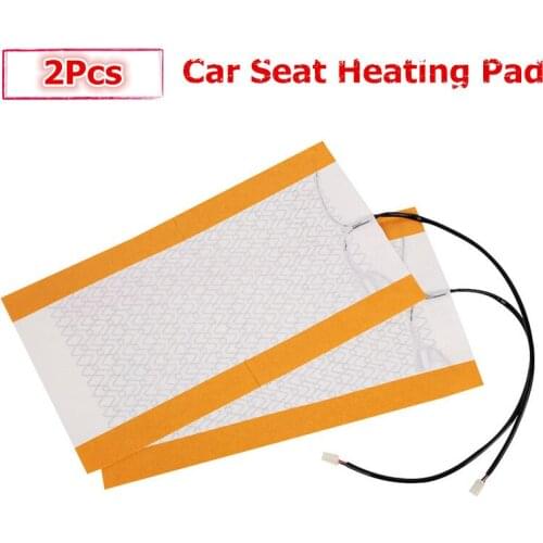 2Pcs 12V Universal Car Seat Heating Pad Car Heated Seat Covers Pad Carbon Fiber Style Heated Auto Winter Warmer Safe Heater Mat