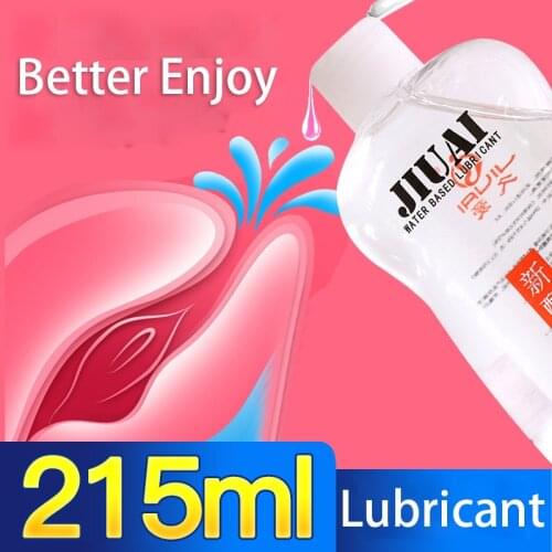 215ML Lubricant Water Based Lube Natural Feeling Long Lasting Non Sticky Lubricant for Women Massage Men -Larger Bottle Better