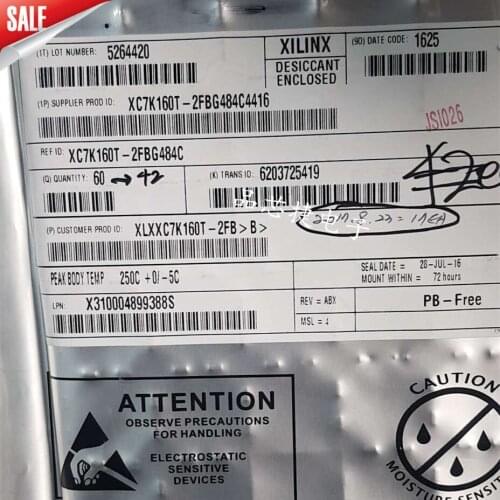 5/PCS NEW XC7K160T-2FBG484C Xc7k160t 2C Bga484 Embedded FPGA Brand New & Original