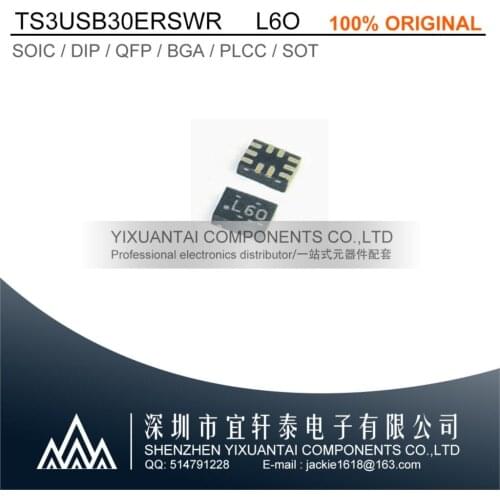 10pcs/lot 50pcs/lot 100pcs/lot Free shipping 100% original TS3USB30ERSWR TS3USB30 L6O UQFN10