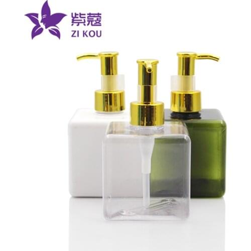 High-end hot-selling low-cost travel 5pcs free shipping 250ml plastic bottle Aluminum oil pump head with clamp Cosmetics bottle