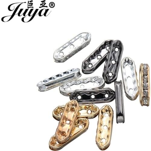 50pcs/lot 21.4X7mm Gold Silver Plated Smooth Three Holes Spacers Bars Beads Rhombus Connector for Jewelry Bracelet DIY Making