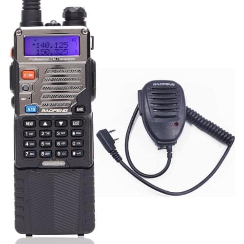 BAOFENG UV-5RE8W Walkie Talkie 8W high Power CB Ham Radio 3800mah Battery 10km long range VHF/UHF Dual Band Radio+Speaker Mic