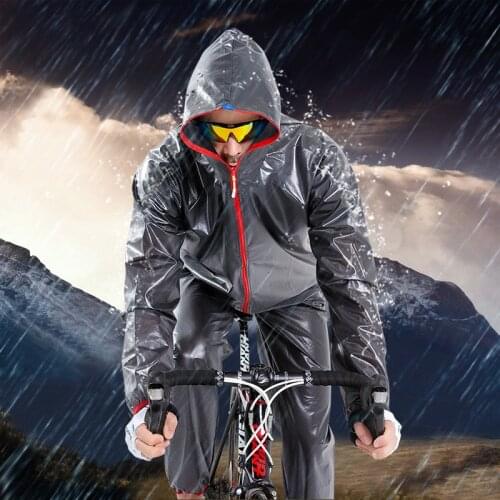 Sell Like Hot Cakes Mountain Bike Outdoor Sports Riding Fission Raincoat Rain Pants Suit Prevent Bask In Raincoat Poncho