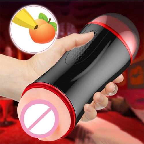 Double-Head Aircraft Cup Soft Pocket Pussy Glans Exercise Tight Vaginal Real Oral Male Masturbator Cup Penis Massagor Sex Toys