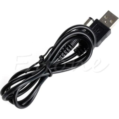 Hot Sale USB Port to 5.5mm / 2.1mm 5V DC Barrel Jack Power Cable Connector R9UA