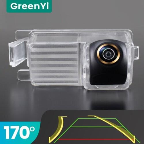 GreenYi Trajectory 170° AHD Car Rear View Camera for Nissan GT-R LIVINA Tiida Geniss 2005 Night Vision Reverse Reversing 4 pin
