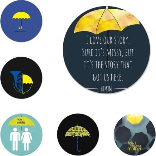 How do I meet your mother Icons Pins Badge Decoration Brooches Metal Badges For Backpack Decoration 58mm