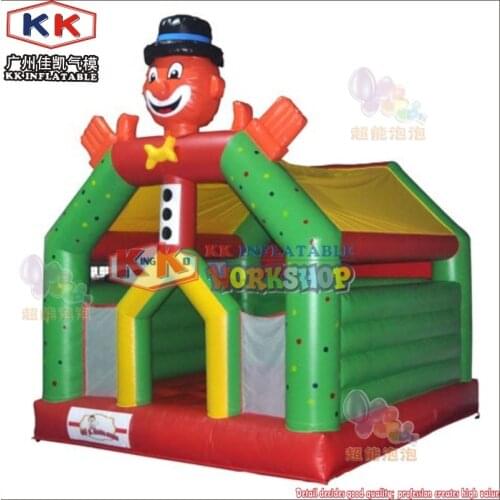 Amusement Clown Themed Bouncer Commercial Inflatable Bouncy castle