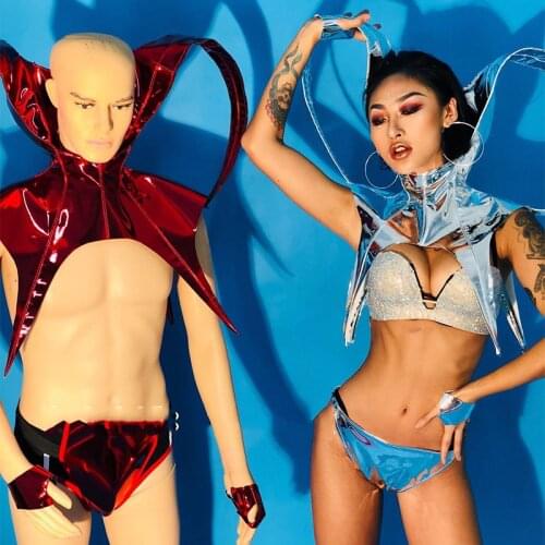 Nightclub Bar Party Split Suit Female Singer Dj Ds Dance Team Gogo Costume Men Festival Outfit Pole Performance Clothing DN5589