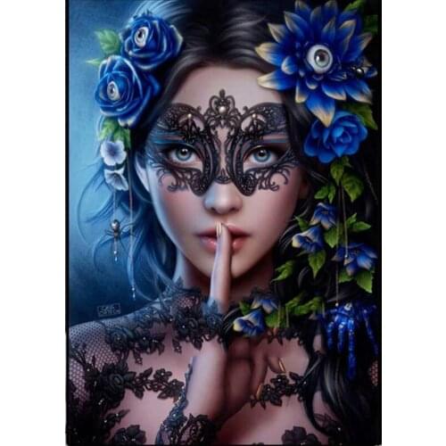 Beautiful Flower Women 5d Diamond Embroidery Diy Diamond Painting Cross Stitch Kits full square round Diamond MosaicZP-2643