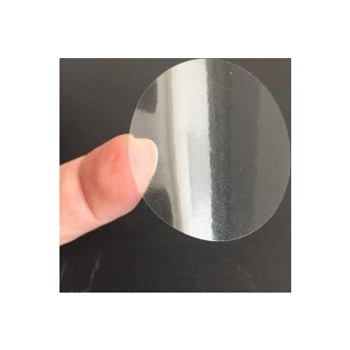 1.3/1.6/1.9/2.5/3.2/5cm Round circle Blank Transparent self Adhesive Labels Seal Stickers clear plastic PVC Sealing sticke