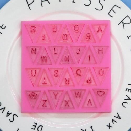 Small Letter Sugar Silicone Mold Cake Decoration Mobile Phone Dispensing Mold Xgy-220
