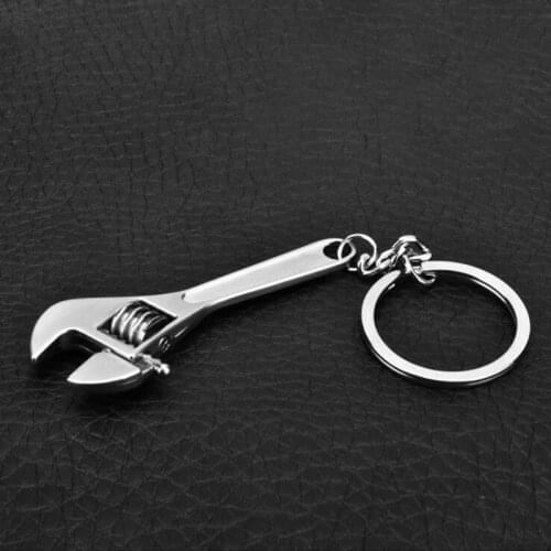 Metal wrench keychain Creative metal gifts Alloy auto parts pendant