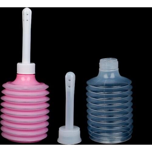 Reusable Vaginal Irri Anal Douche PVC Rectal Syringe Medical Grade Retractable Vagina Feminine Hygiene Enema Cleaner