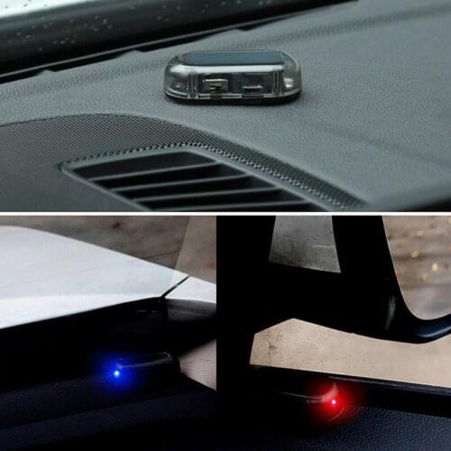 New 1PCS Universal Solar Car Alarm LED Light for Toyota Camry Corolla RAV4 Yaris Highlander/Land Cruiser/PRADO Vios Vitz/Reiz