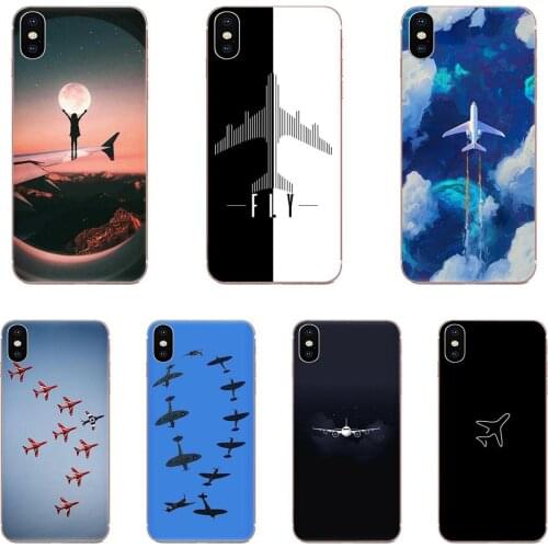Love Plane Fly Airplane Show Back Covers Slim For Xiaomi Mi note 9 10 mi10 mi9 mi8 pro lite SE Mi A1 A2 A3 CC9 CC9E 9T
