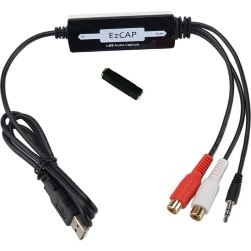 Original Genuine Ezcap216 Vinyl Cassette To CD MP3 USB Audio Capture MP3 WMA WAV OGG Converter Recorder Edit to MP3 Format to PC