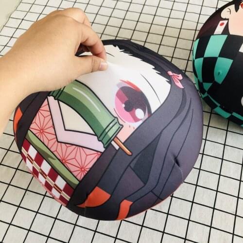 Hot Janpanese Anime Props Demon Slayer: Kimetsu No Yaiba Kamado Tanjirou Kamado Nezuko Pillow Keychain Pendant