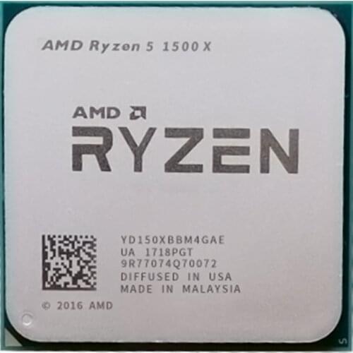 AMD Ryzen 5 1500X R5 1500X 3.5 GHz Quad-Core Eight-Core CPU Processor L3=16M 65W YD150XBBM4GAE Socket AM4