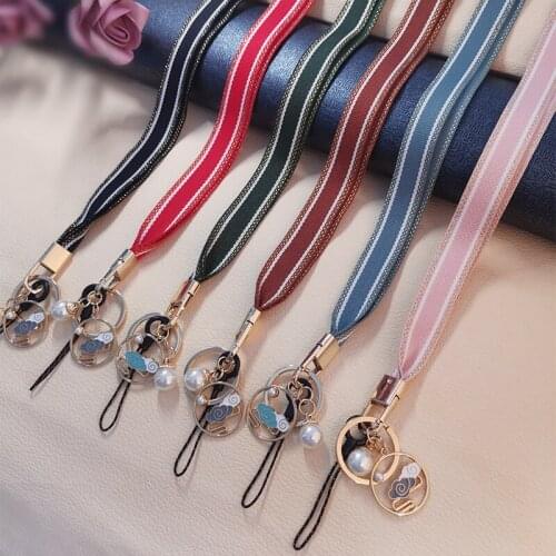 Mobile phone lanyard Chinese style hanging neck pendant retro clan style pendant chain for iPhone 11pro case strap hand-woven