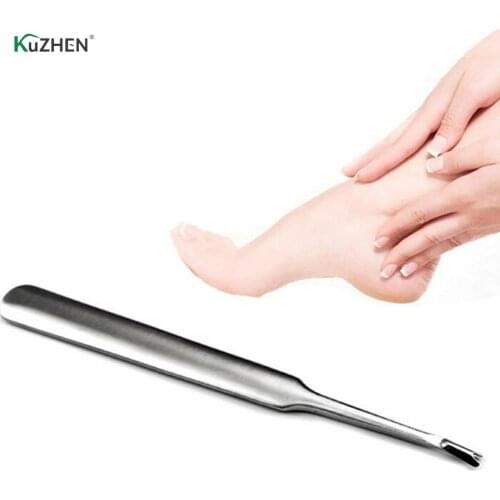 Quality Stainless Steel Nail Art Manicure Tools Scraper Nail Cleaner Trimmer Cuticle Remover Dead Skin Pusher Surgical Grade
