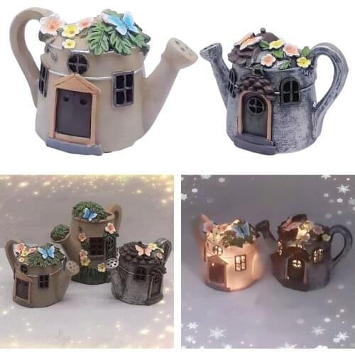 Resin Mini Spray Pot Doll House Miniature Houses Decoration DIY Accessories