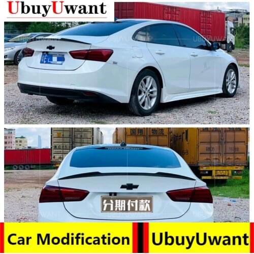 UBUYUWANT For Chevrolet Malibu XL Spoiler 2016-2021 Year Glossy Carbon Fiber Rear Wing M4 Style Accessories Car Refitt Spoiler