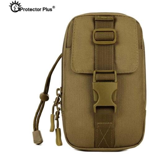 PROTECTOR PLUS Molle Accessory Bag Tactical 6 Inches Phone Pouch Military Outdoor Fishing Climbing Tool Bag Multi-purpose Bags