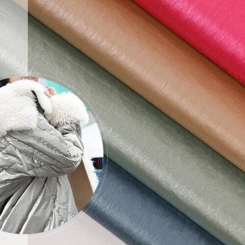 130 meters/roll 380t nylon taffeta PU fabric 20d nylon autumn and winter cotton down jacket fabric Glossy release paper cloth