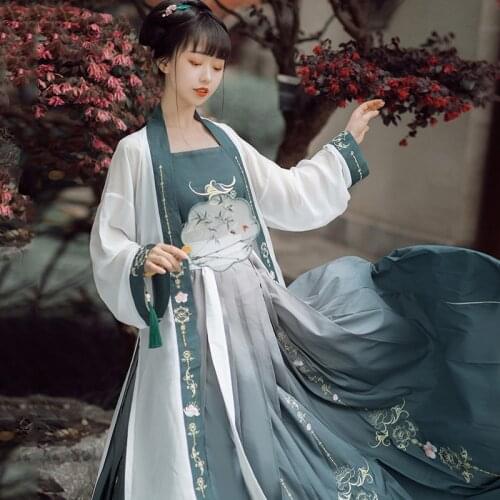 Hanfu Dress For Women 6m Embroidery Hanfu Fairy Dress Girls Traditional Clothes Ladies Summer Tang Dynasty Cosplay Hanfu SL2894