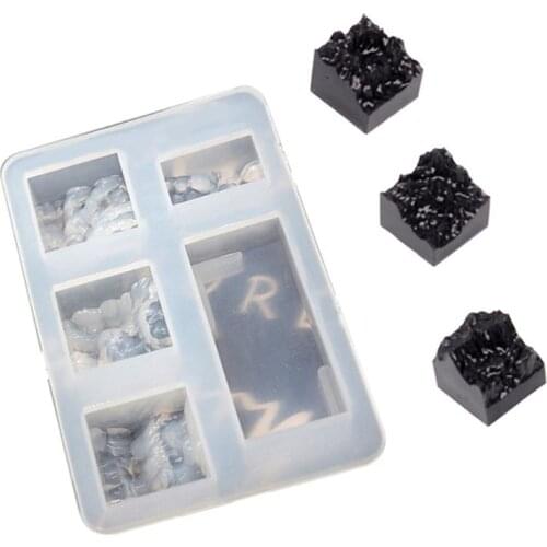 1 Pc DIY Hand-made Crystal Epoxy Glue Mold Broken Snow Mountain Silica Gel Mold U Disk Ocean Micro Landscape