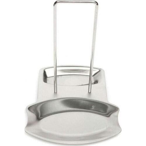 1Pcs Kitchen Organizer Pot Lid Rack Stainless Steel Spoon Holder Lid Shelf Cooking Dish Rack Pan Cover Stand Kitchen Accessories
