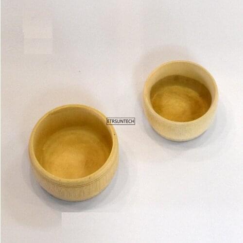 100pcs Natural Pure Handmade Bamboo Toothbrush Cups Water Cup Bamboo Round Sourced Tea Cups Small Gift