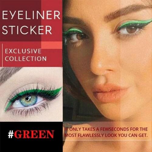 5 Pairs Reusable Eyeliner Stickers Long Lasting Flash Eyelid Line Sticker Cat Eye Natural Beauty Makeup Double Eyelid Sticker