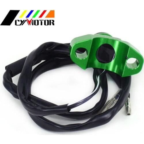 Motorcycle CNC Aluminum Kill Switch With Wiring For KTM HONDA KAWASAKI SUZUKI YAMAHA CBR CRF KX EXC Dirt Street Bike