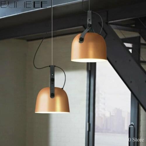 American Industrial Iron Chandelier Lamp Creative Design Ins Belt Hanglamp Cafe Restaurant Luminaire Suspendu Lustres Pendentes