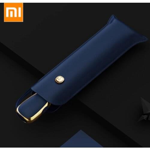 XIAOMI Flat Automatic Umbrella Rain Man Women Ultralight Travel Sun Umbrella Anti UV Portable Folding Umbrellas 6 Ribs Parasol