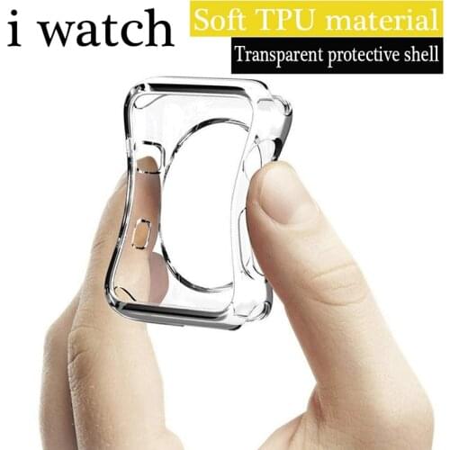 Cover for Apple Watch Series 3 2 1 38MM 42MM Half pack Full Soft Clear TPU Screen Protector Case for iWatch 4/5 44MM 40MM