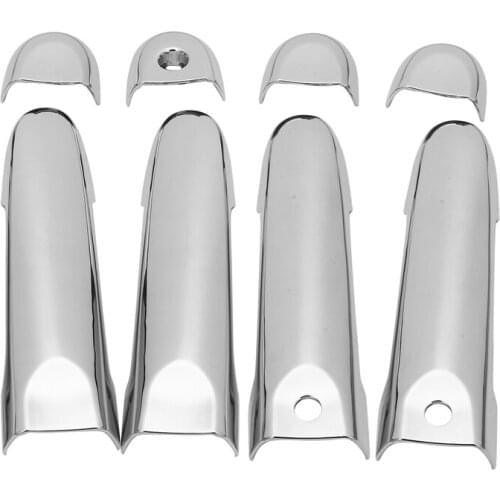 For 2012-2019 Nissan Versa Chrome Outside Exterior Door Handle Protector Cover Trim with Smartkey