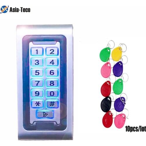 Access control System Card Reader Door Lock 2000Users WG26 input and output security 125Khz RFID Access Control Cover Keypad