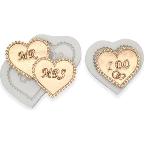 Blessing Love Plate Card Mould Fondant Cakes Decor Tools Silicone Mold Sugarcraft Chocolate Baking Tool For Cakes Gumpaste Form