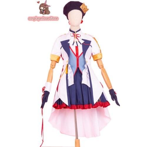 Hololive Virtual Idol Vtuber Inui Toko Cosplay Costume Halloween Christmas Costume